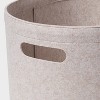 1.5bu Felt Laundry Basket Oatmeal - Brightroom™: Heavy Duty Clothes Basket with Handles, Polyester, 3570 Volume - 3 of 3