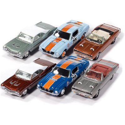 "Muscle Cars USA" 2025 Release 2 Set of 6 pieces 1/64 Diecast Model Cars by Johnny Lightning