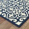 Oriental Weavers Marina 5927B Ivory/ Navy Indoor/Outdoor Area Rug - 1'9" x 3'9" - 2 of 3