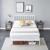 Queen Size Bed Frame Metal Platform Mattress Foundation with Headboard, Heavy Duty Steel Slat Support - 3 of 4