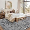 Acekool Area Rugs: Washable Non-Slip Modern Line Art Carpet, Soft Low Pile Stain Resistant Rugs for Living Room, Bedroom, Home, Dining Room, Black - 3 of 4