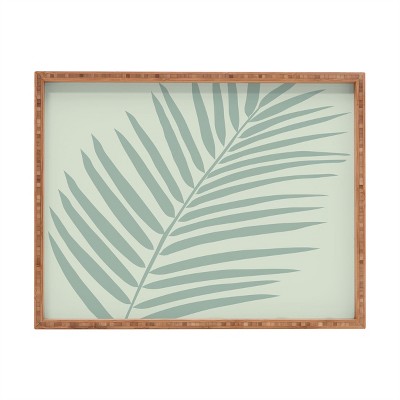 Daily Regina Designs Palm Leaf Sage Rectangular Tray - Deny Designs