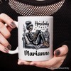 Homebody Reading Skeleton Personalized Mug, Funny Lazy Selfcare Gift with Custom Name | OrnamentallyYou - 4 of 4