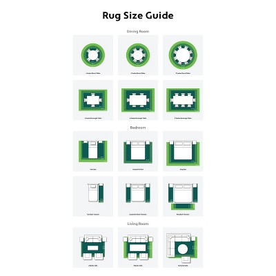 Cream Floral Farmhouse Synthetic 4' x 6' Area Rug