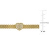 EVERLY JEWELRY | Yellow Plated Sterling Silver 0.88 CT TGW Heart Cubic Zirconia Bracelet, 6.5 inc+1 inc ext - 2 of 4