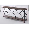 Resenkos Narrow Console Table, Small Entryway Table, Thin Sofa Table, Side Table, Display Table, for Hallway, Bedroom, Living Room, Foyer Brown - 2 of 4