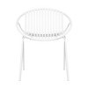 7-Piece Outdoor Dining Set with Acacia Wood Tabletop and 6 Stackable Chair - 4 of 4
