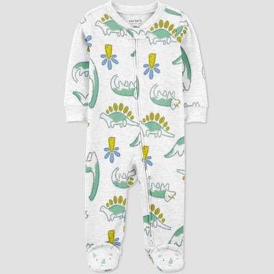 Image of Carter's Just One You® Baby Boys' Dino Footed Pajama - Gray 6M