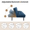 Dyonery 71"  Futon Sofa Bed, Memory Foam Modern Convertible Couch Bed,Folding Futon Sleeper Couch with Compact Living Space - 3 of 4