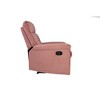 Velvet Manual Recliner with Pillow-Top Arms & Cushion Back - 3 of 4