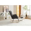 CAVINAS Rocking Chair with Adjustable Footrest Accent Chair Teddy Reading Chair Comfy Chair for Bedroom, Living Room - 4 of 4