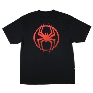 Seven Times Six Marvel Spiderman Shirt Mens Spider-verse Logo Adult Graphic T-Shirt Black - 1 of 3