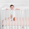 Sweet Jojo Designs Girl Baby Fitted Crib Sheet Desert Sun Collection Solid Blush Pink - 2 of 4