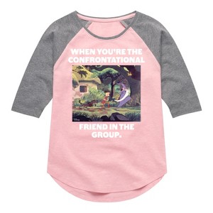 Girls' - Disney - The Sword And The Stone Shirt Tail Raglan Graphic T-shirt - 1 of 4