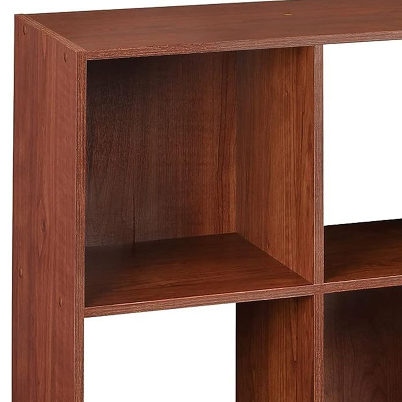 ClosetMaid 9 Cube Laminated Wood Stackable Open Bookcase Display Shelf Storage Organizer for Household, Living Rooms, and Studies, Dark Cherry, 4 of 8