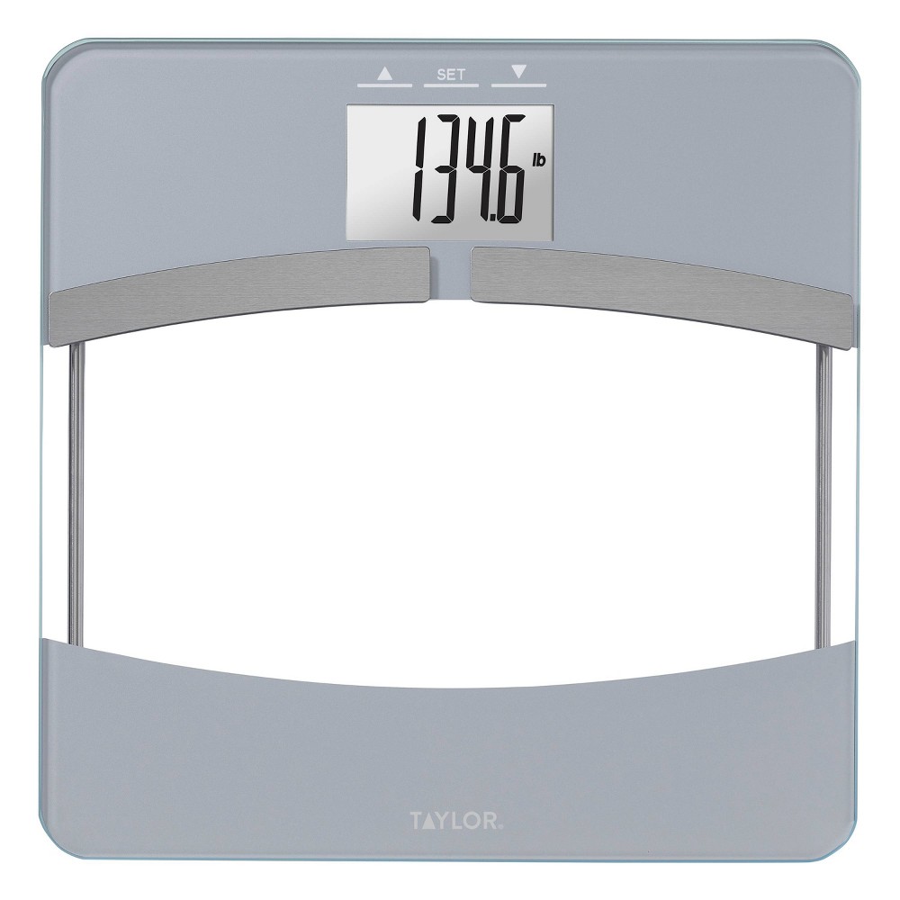 Photos - Scales Taylor Glass Body Composition Personal Scale Gray/Clear  