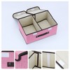 REGALWOVEN Shelves Closet Collapsible Fabric Storage Bin Basket with Handle and Lid 2 Pcs - 2 of 4