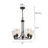 Chloe Lighting Elissa Transitional 5 Light Rubbed Bronze Mini Chandelier 22`` Wide - 3 of 3