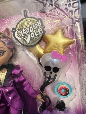 Monster High Clawdeen Loup Poupée Monster Ball Party Fashion avec  accessoires à thème comme des ballons, Noir : : Jeux et Jouets