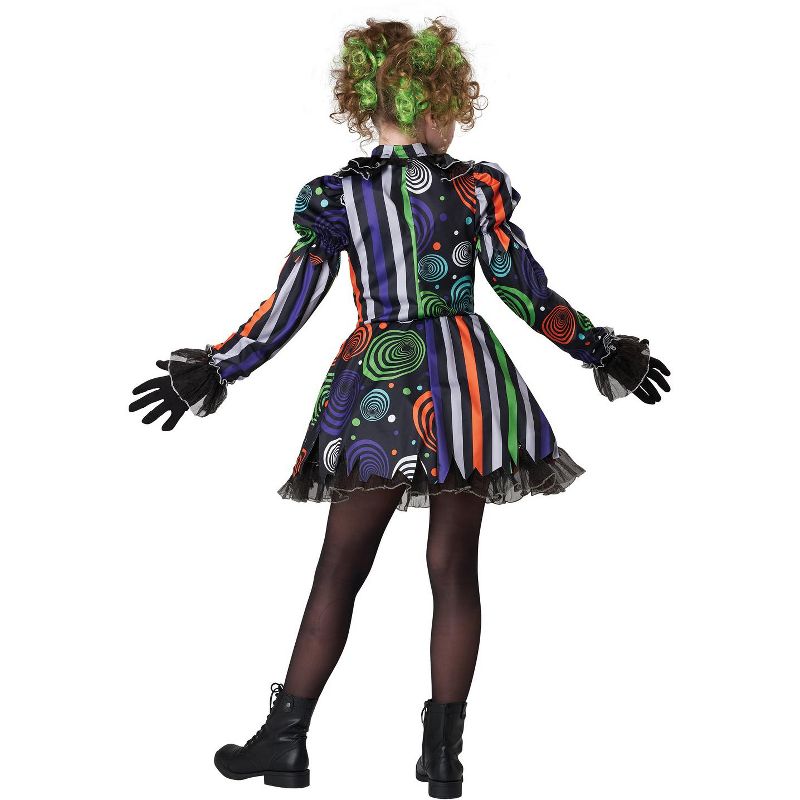 California Costumes Neon Nightmare Clown Girls' Costume, 2 of 3