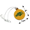 North Dakota State Bison Logo Secondary Mini Small Tiny Wood Christmas Tree Holiday Ornament - 4 of 4