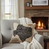 Living Room Accent Pillow USA TEXAS – 17x17 Inch Woven Design by Manual Woodworkers and Weavers - 2 of 3