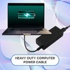 SatelliteSale Universal Heavy Duty Computer Power Cable Male NEMA 5-15P to Female IEC C5 or C13/C14 Universal Wire Black PVC Cord - 4 of 4