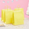 Blue Panda 25 Pack Medium Paper Gift Bags with Handles for Candy, Gifts, Bright Yellow, 8 x 10 x 4 In - 3 of 4