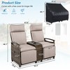 Maggift Patio Chaise Lounges, Outdoor Patio Daybed, Comfy Seat Cushion, Sofa Furniture, for Backyard, Swimming Pool, Beige, 53.3"*23.6"*46.1" - 2 of 4