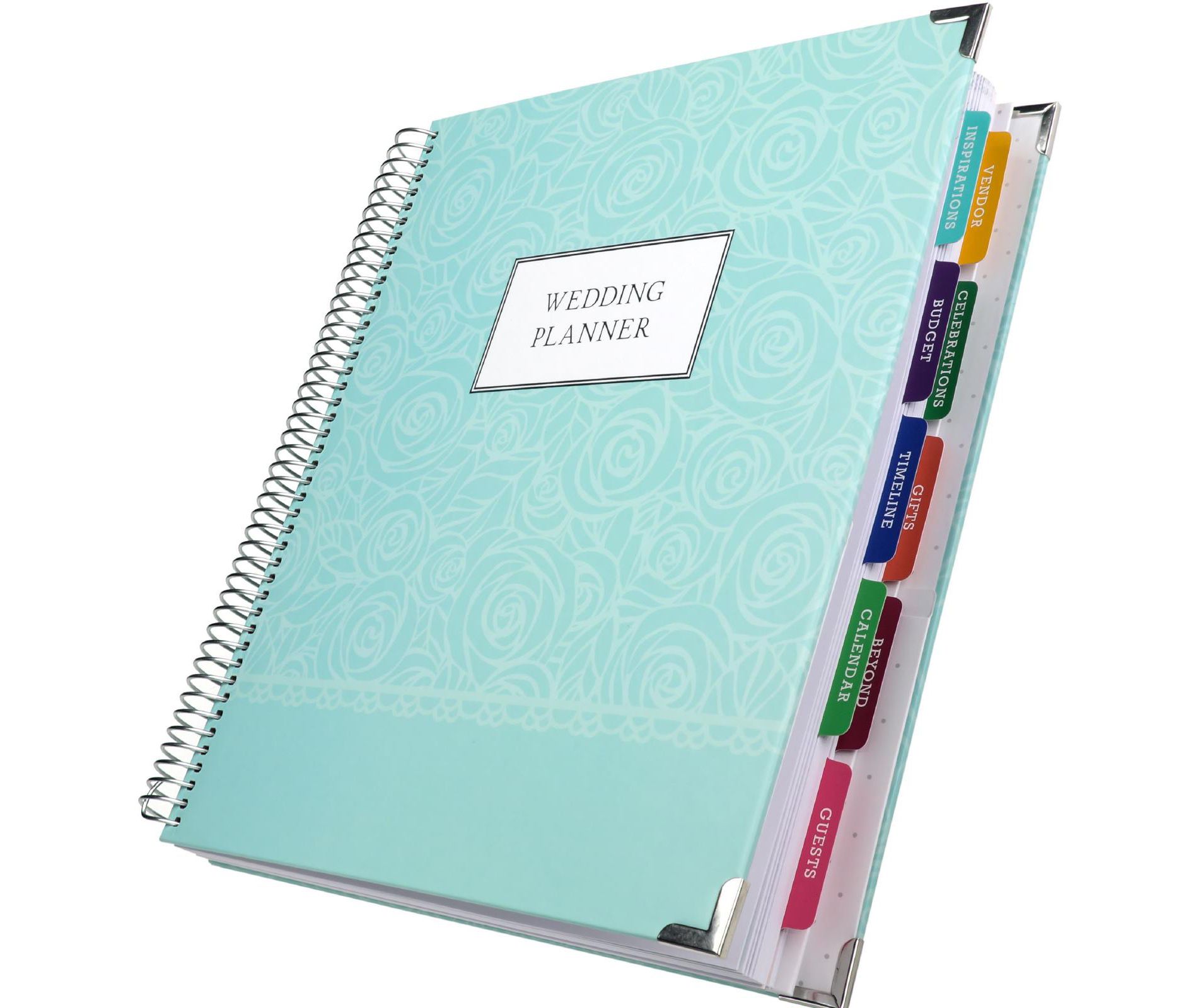 Global Printed Products Wedding Calendar Book Teal Color