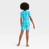 Girls' 2pc Short Sleeve Tight Fit Rib-Knit Pajama Set - Cat & Jack™ - 2 of 4