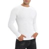Men Long Sleeve Muscle Slim Fit T Shirts 2 Pack Stretch Casual Gym Workout Athletic Knit Tee Shirts 2025 - 3 of 4