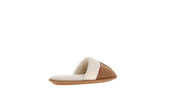 Levi's Womens Talya Microsuede Scuff House Shoe Slippers, 2 of 8, play video