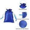 Unique Bargains Mini Smooth Soft Wedding Christmas Satin Bags with Drawstring 30 Pcs - 3 of 4