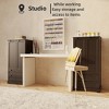 LunaLulinlk 47" H Pantry Cabinet with 2 Doors and 1 Drawer, Solid & Sturdy, Storage Cabinet for Entryway, Kitchen - Brown - 2 of 4