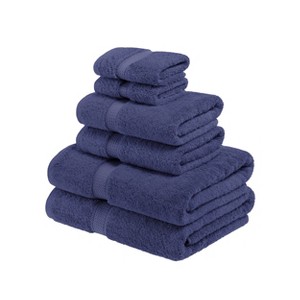 Luxury Cotton Heavyweight Ultra-Plush 6 Piece Towel Set by Blue Nile Mills - 1 of 4