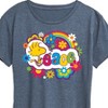 Women's - Peanuts - Peace Floral & Colorful Woodstock Short Sleeve Graphic T-Shirt - 2 of 4