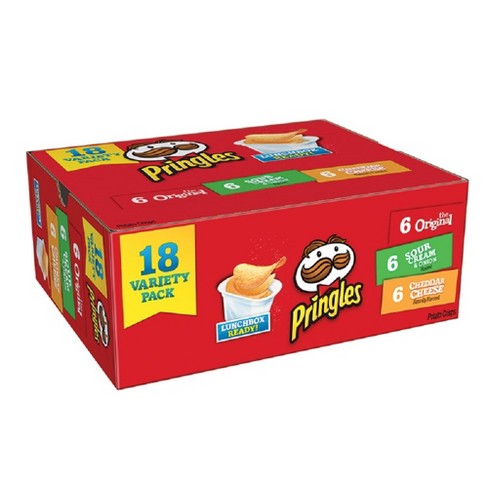 pringles pack snack variety crisps stacks 18ct potato chips target
