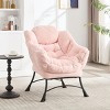 Lazy Chair With An Ottoman, Accent Chairs For Living Room With Armrests And A Side Pocket, Upholstered Sofa Chair, Corner Chair-Cuddlewood - 3 of 4