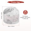 Unique Bargains Large Mesh Durable Washable Laundry Bags 2 Pcs White - 3 of 4