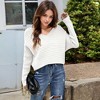 Anna-Kaci Women's Oversized V-Neck Ribbed Knit Sweater with Dolman Sleeves - 4 of 4