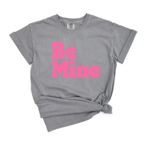 Simply Sage Market Women's Be Mine Bold Short Sleeve Garment Dyed Tee - 1 of 3