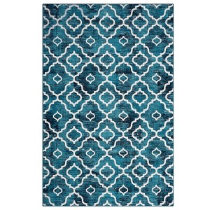 Washable Modern Non Slip Living Room Rugs, Soft Low Pile Bedroom Carpet, Stain Resistant Floor Cover for Dining Room - 1 of 4