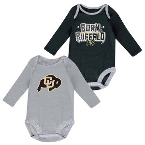 NCAA Colorado Buffaloes Boys' 2pk Long Sleeve Bodysuit - 1 of 3