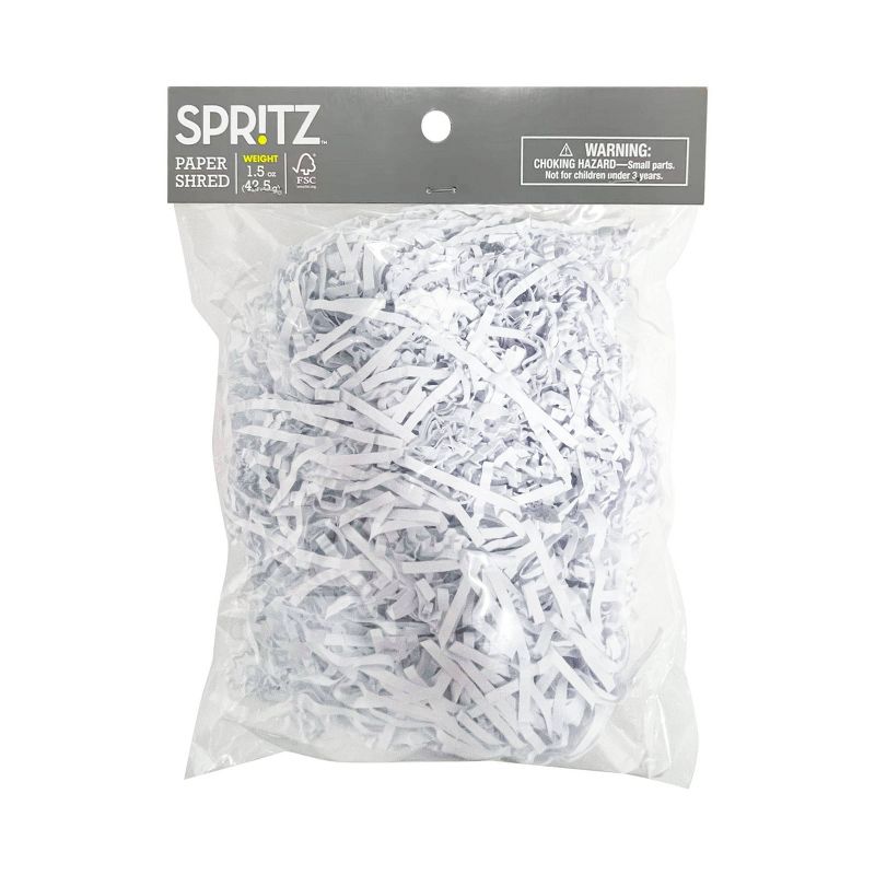 1.5oz Paper Shred Shredded Filler White - Spritz&#8482;, 3 of 5
