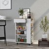 Kitchen Cart with Two Open Shelves, One Rack and One Drawer - 3 of 4
