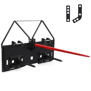 Garvee 1/2" Skid Steer Mount Plate Universal Quick Tach Loader Plate Fits Kubota Bobcat Tractor Compatible for Connector, Hay Spear, Pallet Forks - 1 of 4