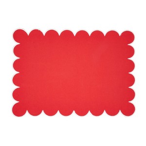 Saro Lifestyle Scalloped Hem Placemat (Set of 4) - 1 of 4