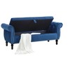 NicBex Rectangular Velvet Fabric Storage Ottoman Bench,Upholstered Storage Ottoman with 1 Pillow,Modern Storage Bench for Living Room,Bedroom - 2 of 4