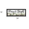 HomeRoots Merry and Bright Black Framed Print Wall Art - 3 of 4